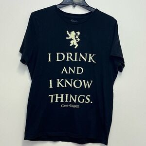 Games of Thrones I Drink And I Know Things T-shirt XL